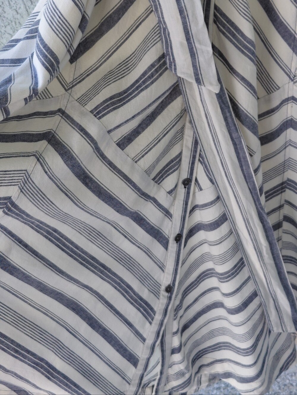 Maeve Anthropologie Coastal Stripe Maxi Shirtdress - Picture 6 of 11